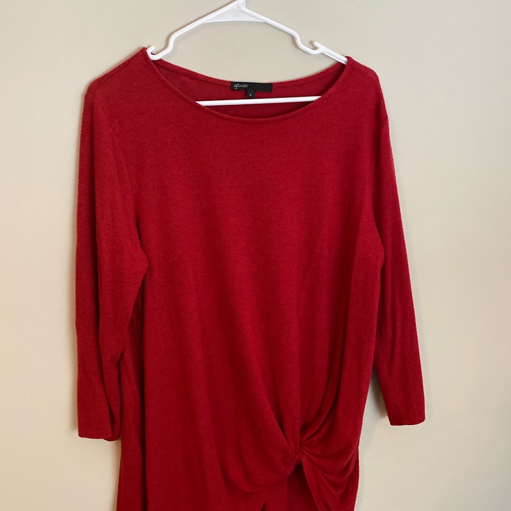 Red blouse